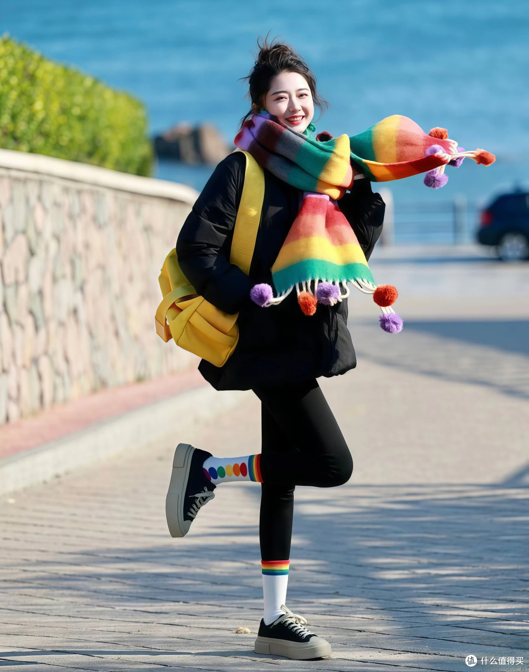 很多人都在穿的“冬服+瑜伽裤”，显高修饰身材，穿上身时髦保暖