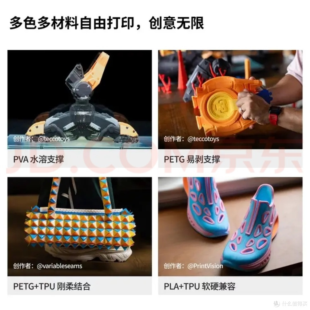 SNAPMAKER U1四喷头全彩打印
