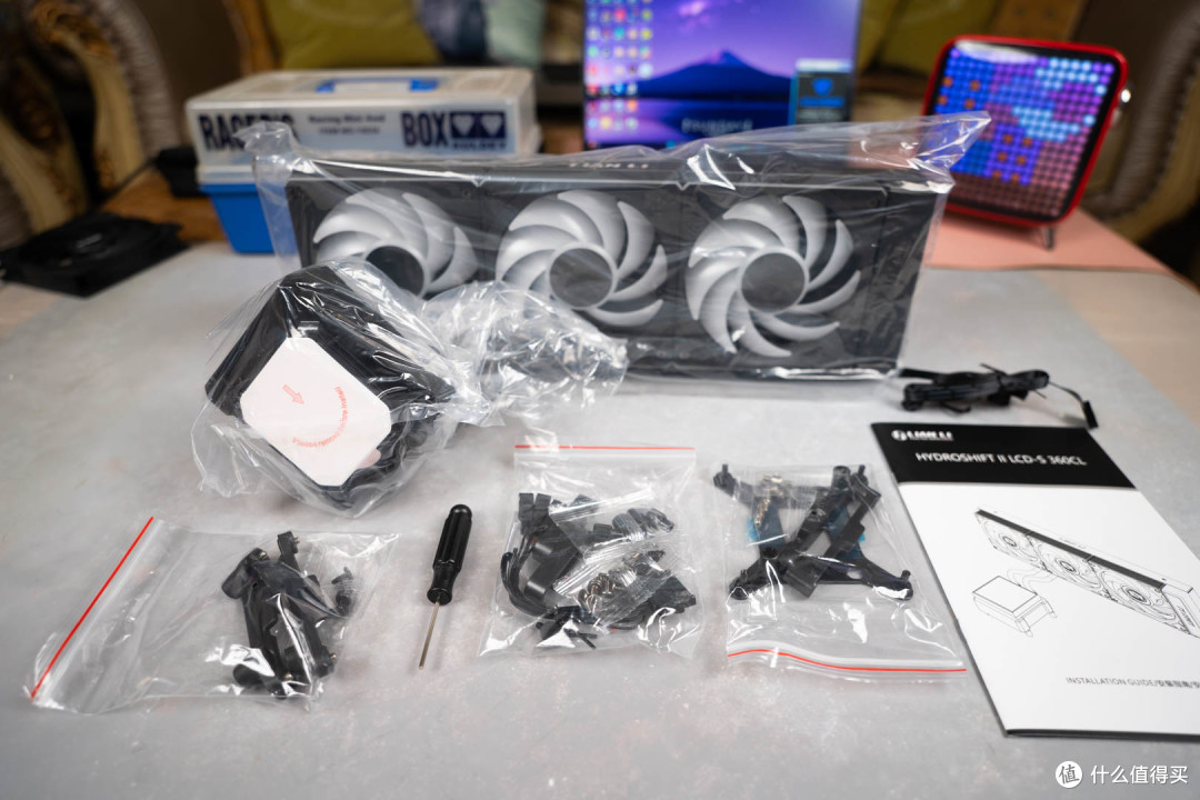 隐线大方屏!联力隐流2代方屏版高端水冷散热器装机体验