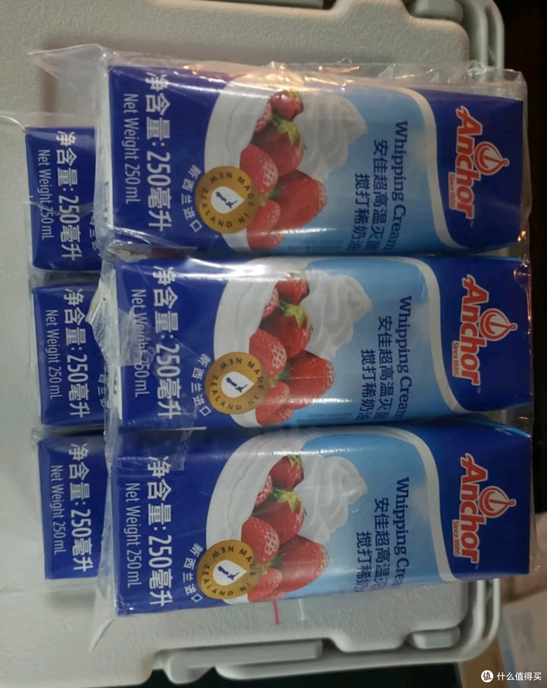 安佳(Anchor)新西兰进口 动物奶酪淡奶油稀奶油250ml