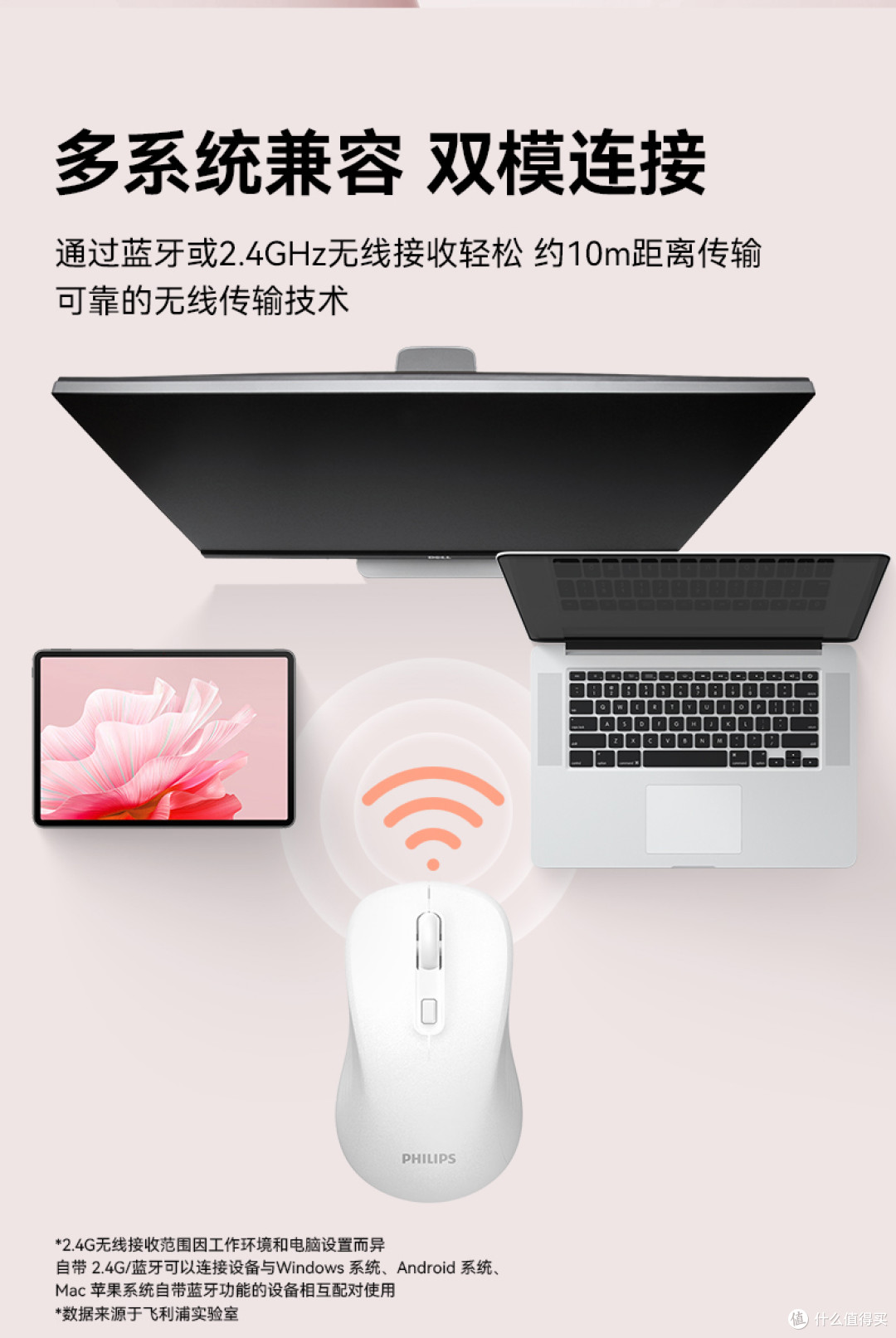 飞利浦双模鼠标SPK7538:无线自由,精准掌控