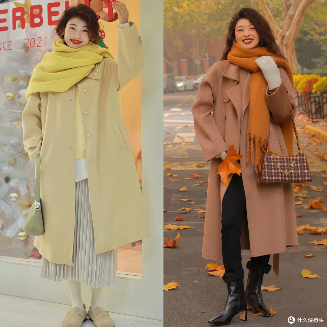 这才是中年女人该有的打扮,头戴帽子、系围巾,保暖不说还很洋气