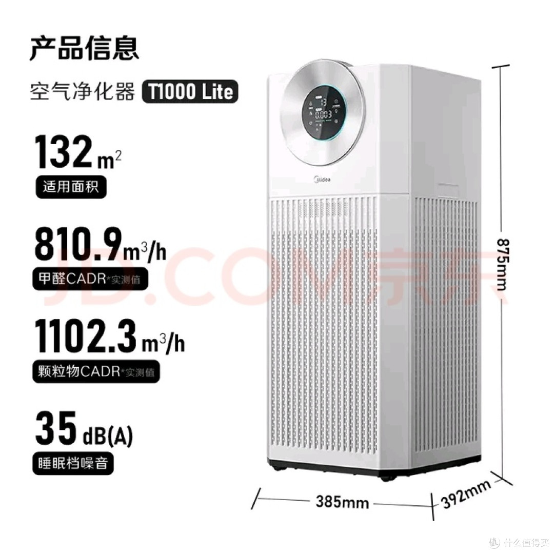 美的(Midea)森林家空气净化器加湿一体机 双旦不错的选择