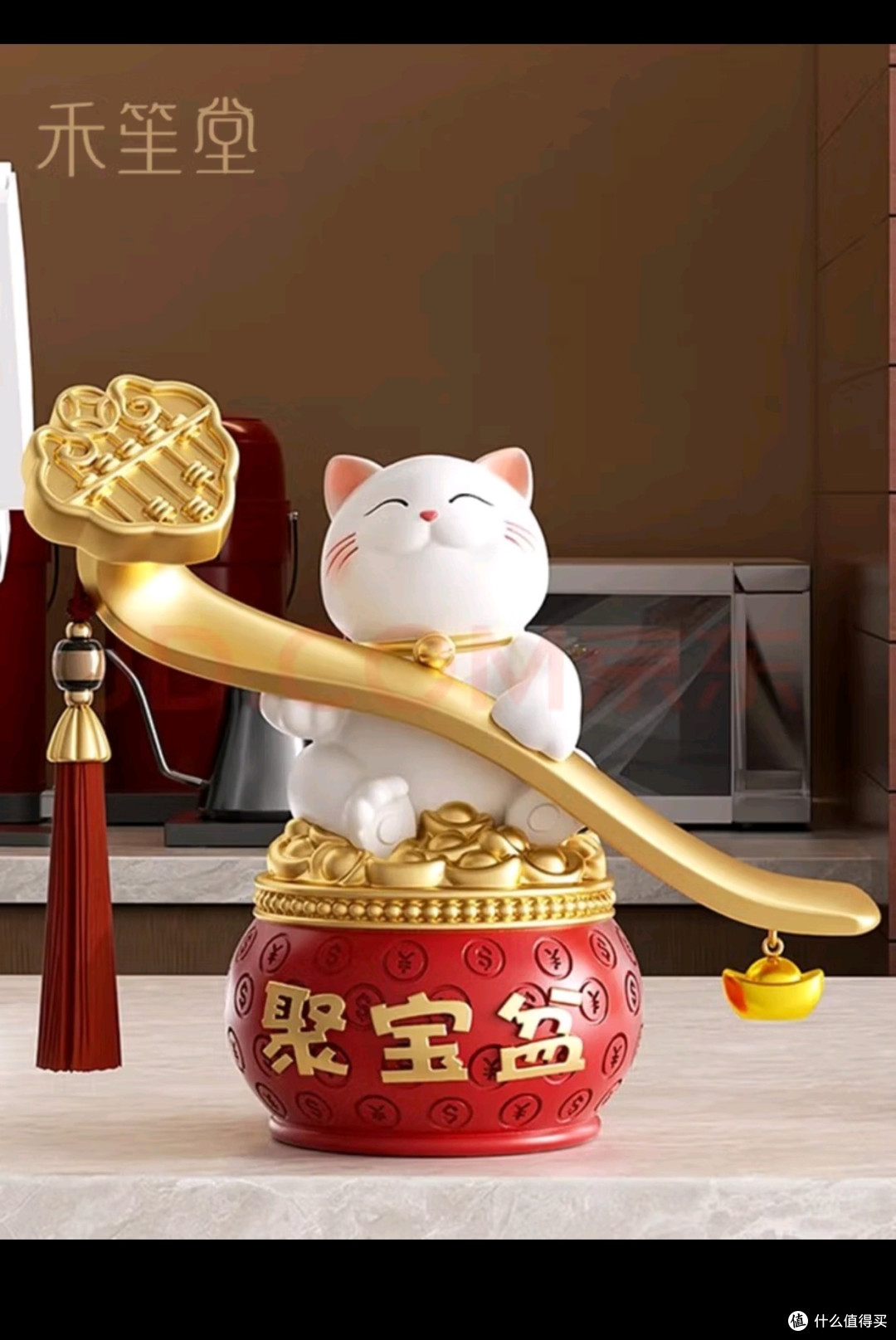 创意桌搭我最爱禾笙堂寓意红运番倍招财猫摆件工艺品客厅