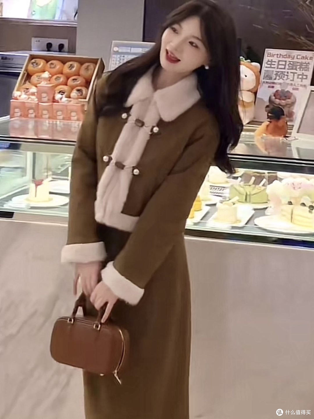 双旦开挂!小个子羊羔绒小香套装美到犯规