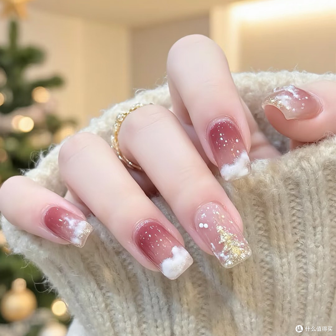 圣诞美甲_美甲产品_什么值得买