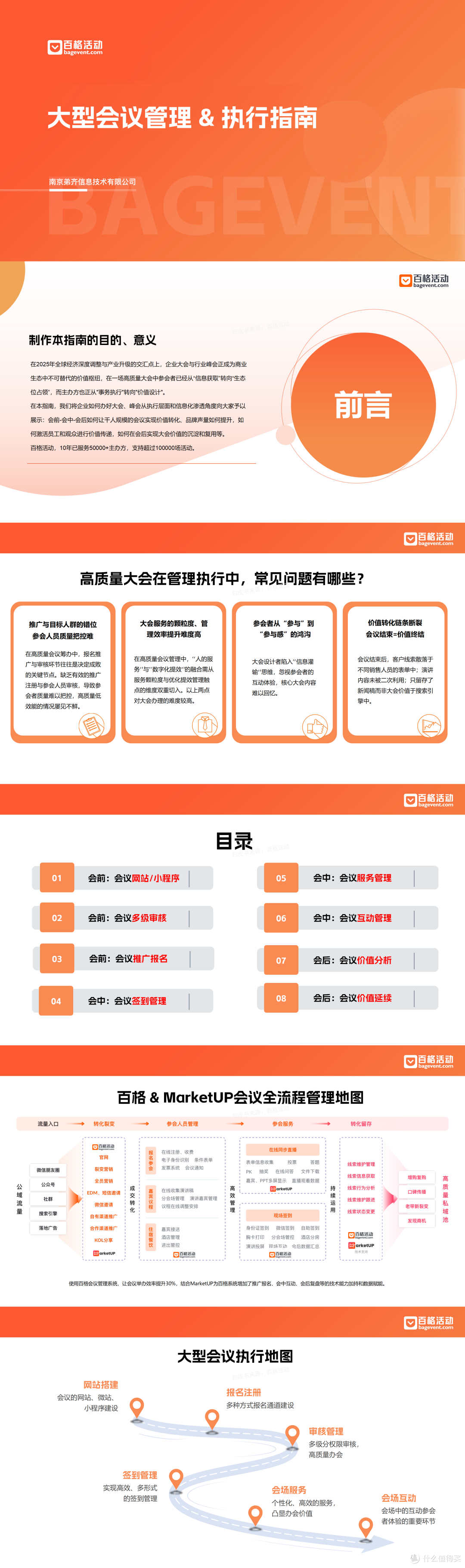 大型会议必看实操干货：百格活动《大型会议管理 & 执行指南》