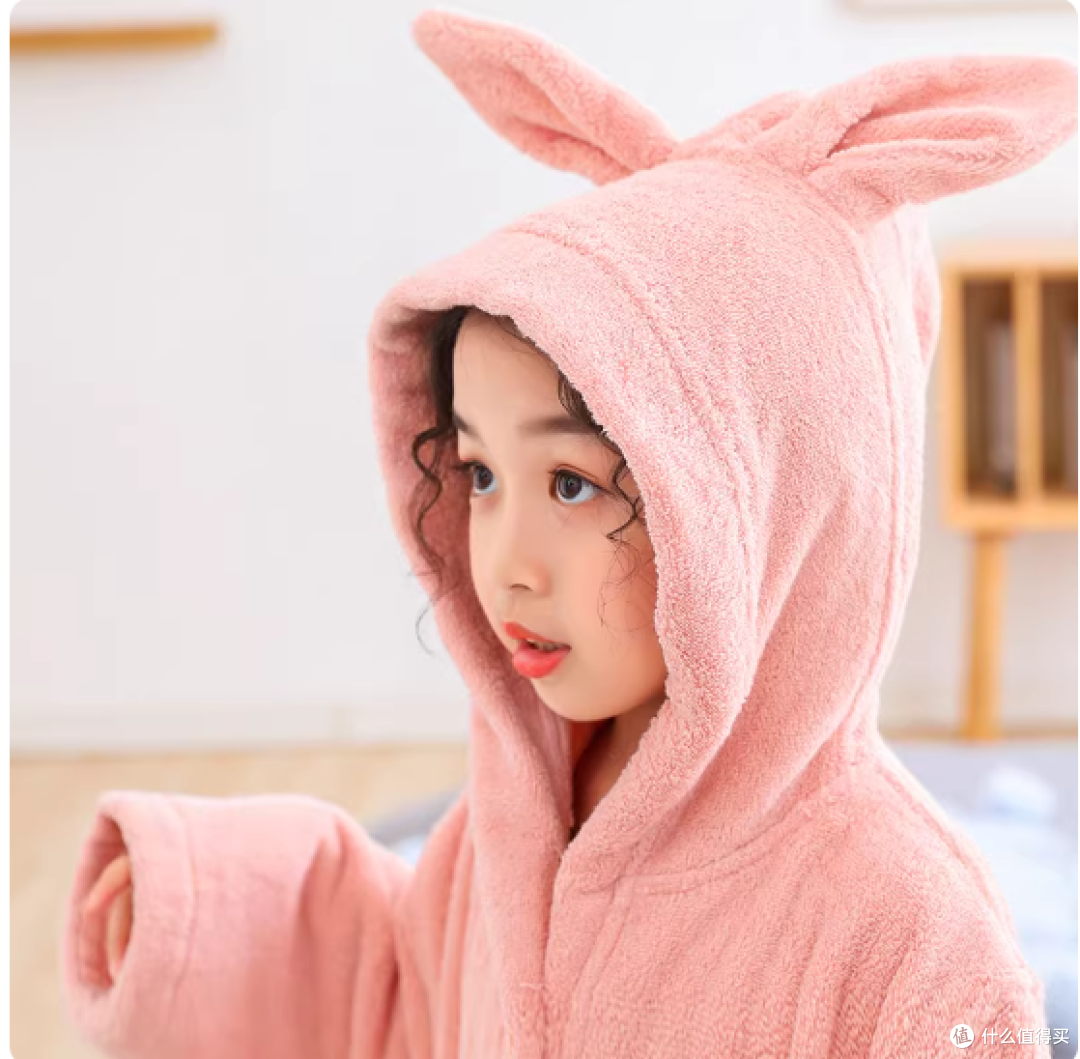 秋冬带娃洗澡不慌乱!鲁素友品儿童浴袍封神✨大童男女宝都能穿