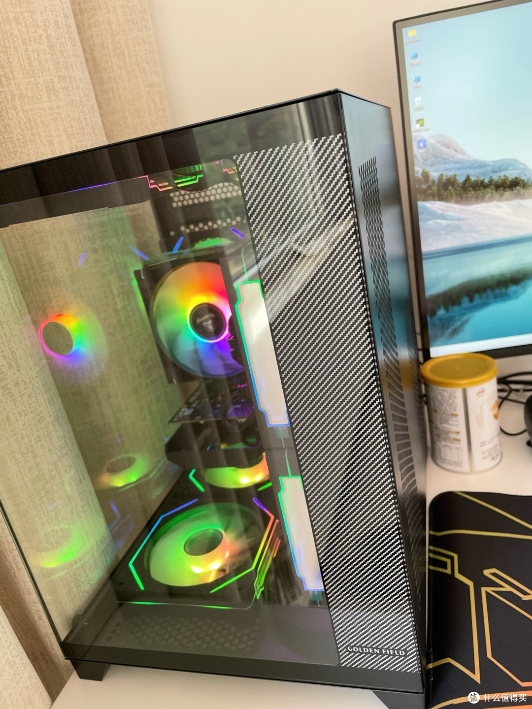 海景房+性能王!我的华硕i5+RTX5050 DIY主机太香了