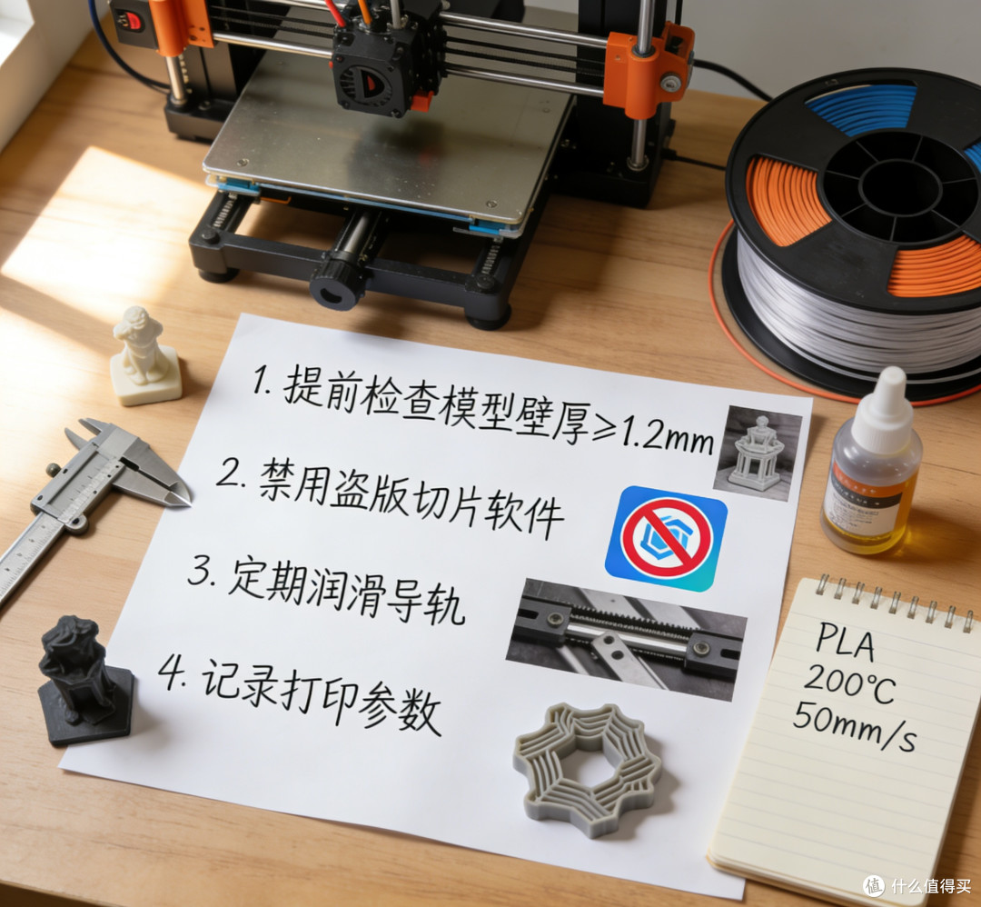 新手3D打印避坑清单,第一次就稳了!