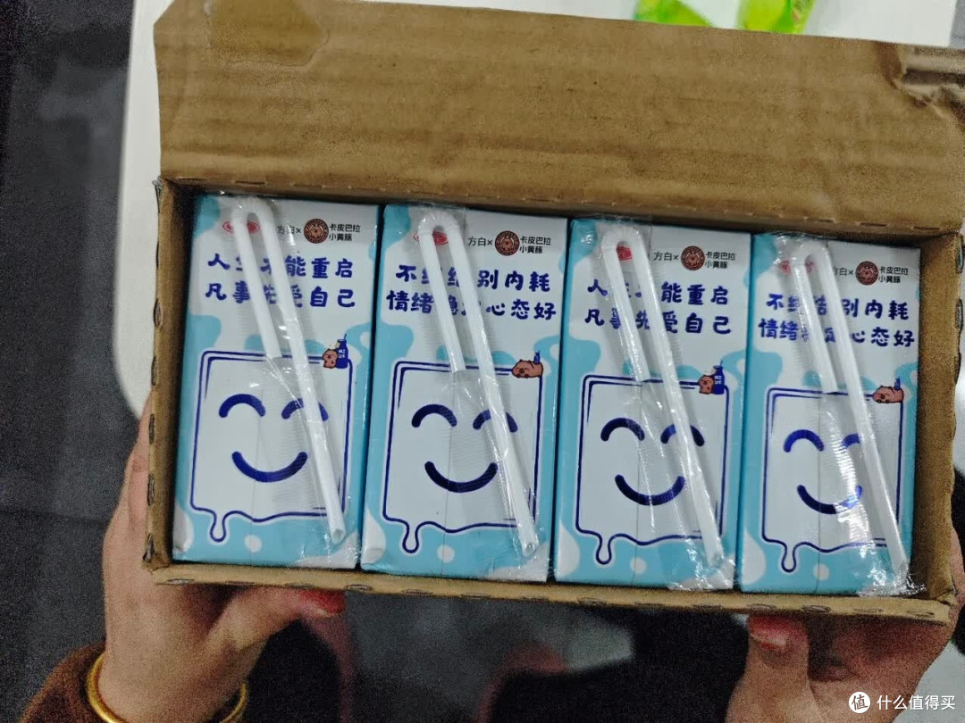 三元小方白纯牛奶200ml*24盒