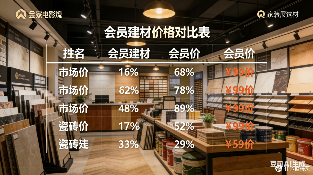家装会员权益真香体验:花小钱装出高质感首套房