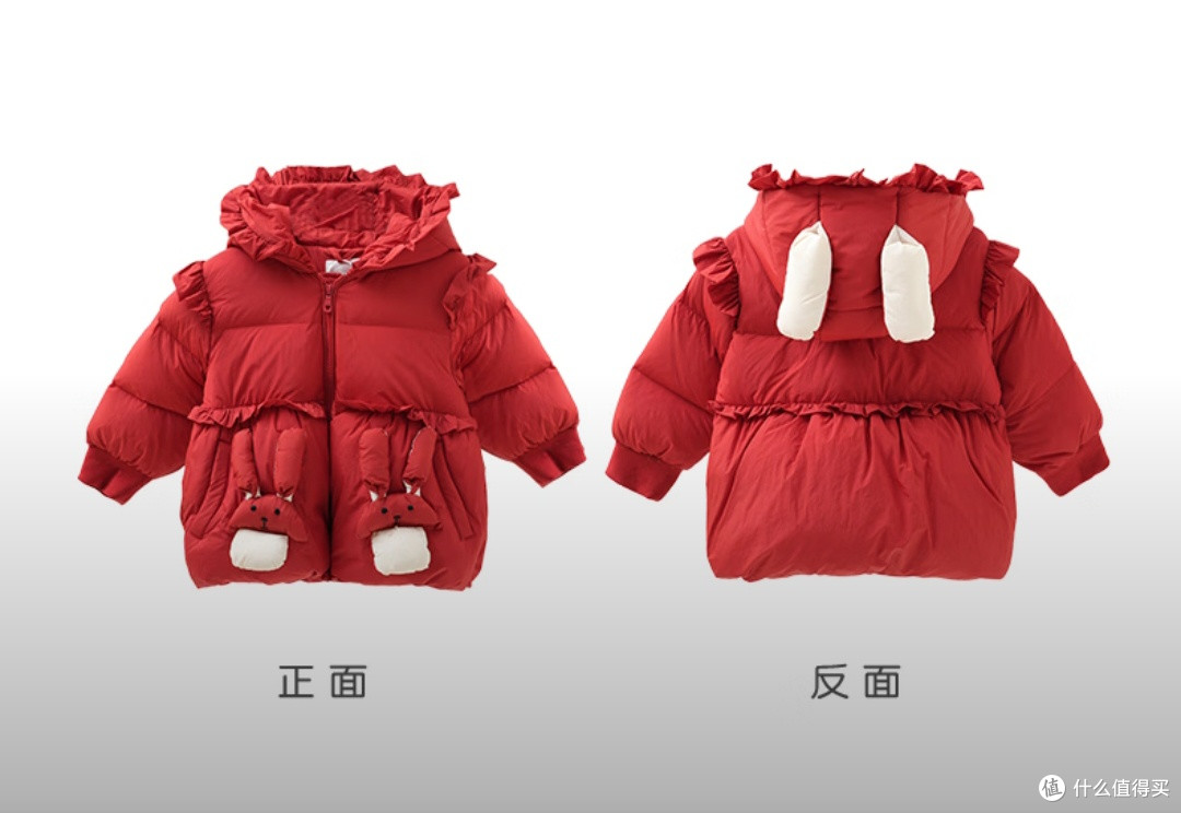 双旦宠娃首选,我给闺女入玛米玛卡红色洋气中大童羽绒服