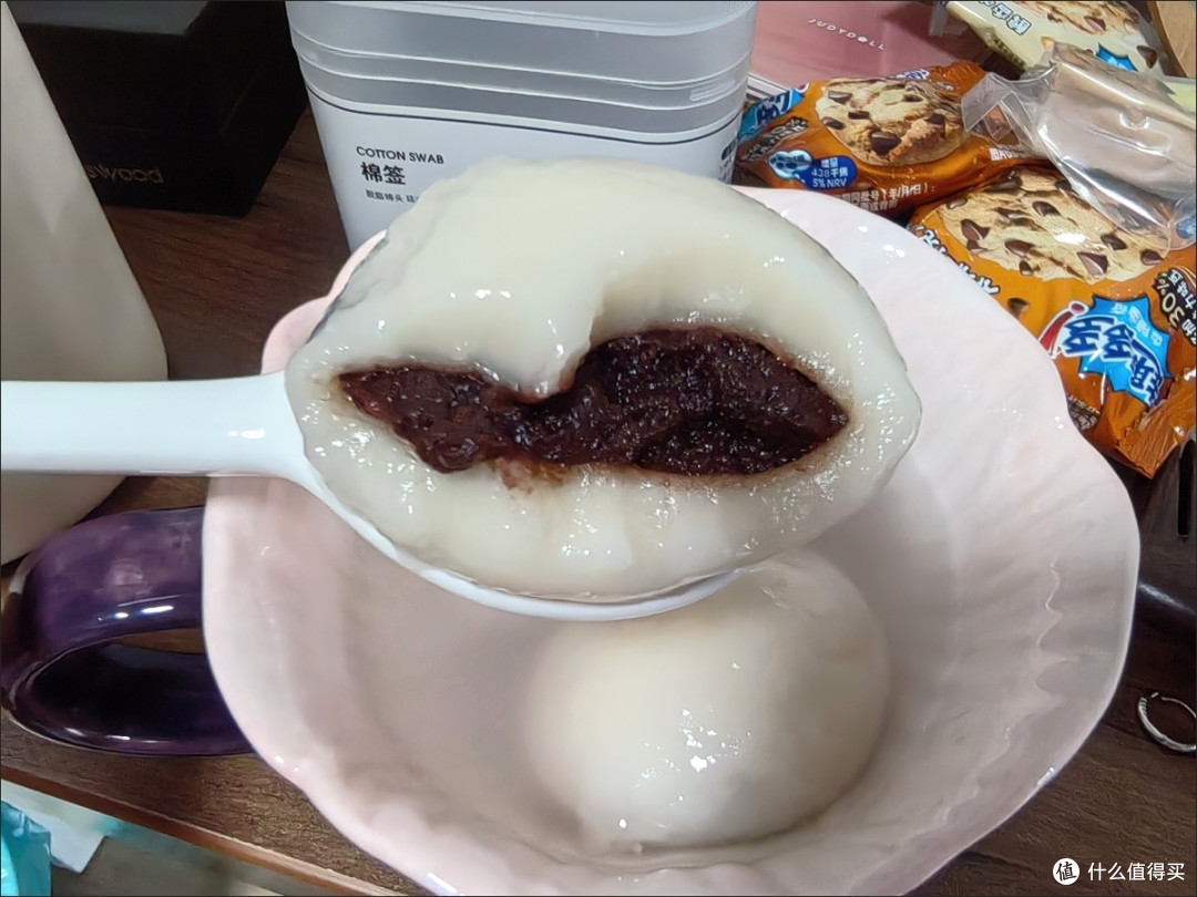 年度暖心美食！正宗宁波玫瑰豆沙大汤圆，猪油甜糯巨满足