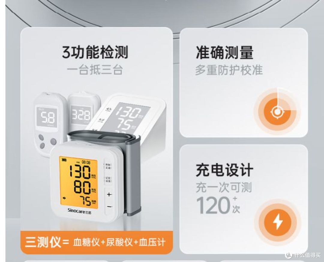 三诺推出高精准三合一健康监测血糖仪,助力老人家居护理