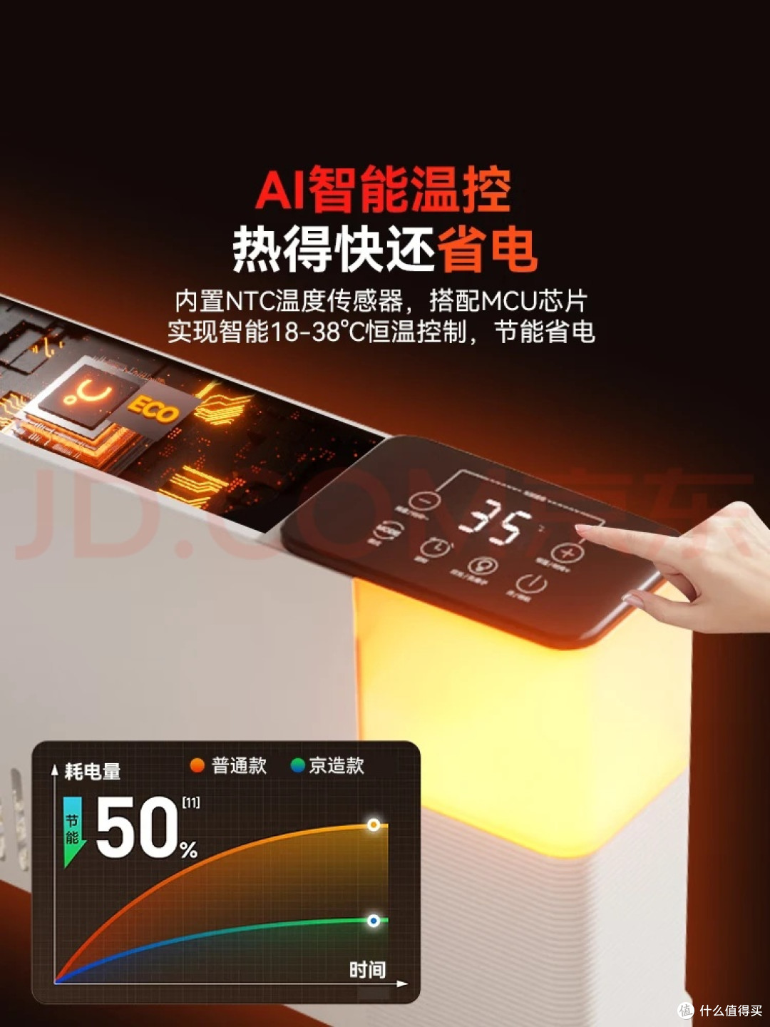 石墨烯踢脚线取暖器:冬日全屋控温