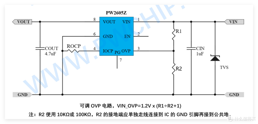 PW2605Z可达限流3A，过压保护5V,9V,12V设置芯片