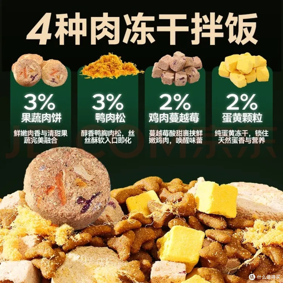 双旦季力狼冻干五拼鸭肉梨狗粮