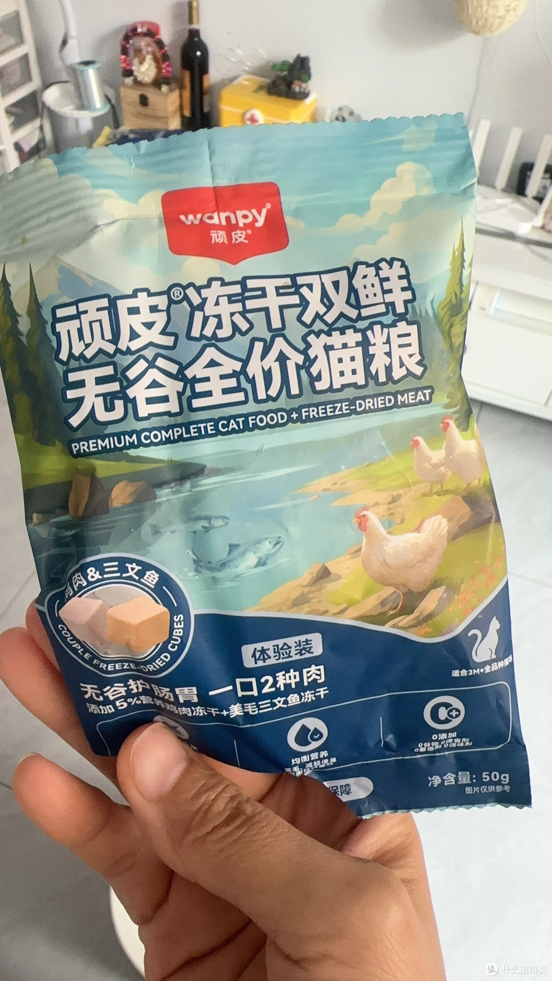 顽皮冻干双鲜猫粮3斤装:无谷低敏,成幼猫通用超便携