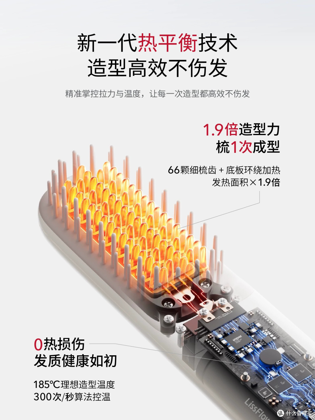 缕呈直发梳:便携护发神器