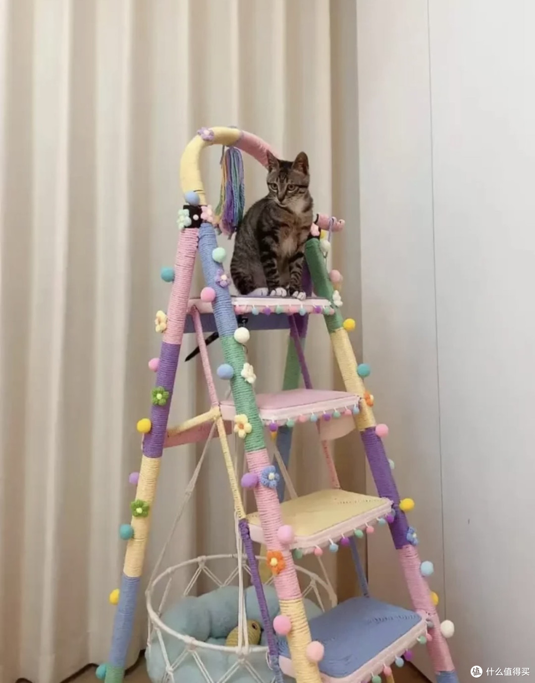 双旦送猫咪多巴胺猫爬架手工diy