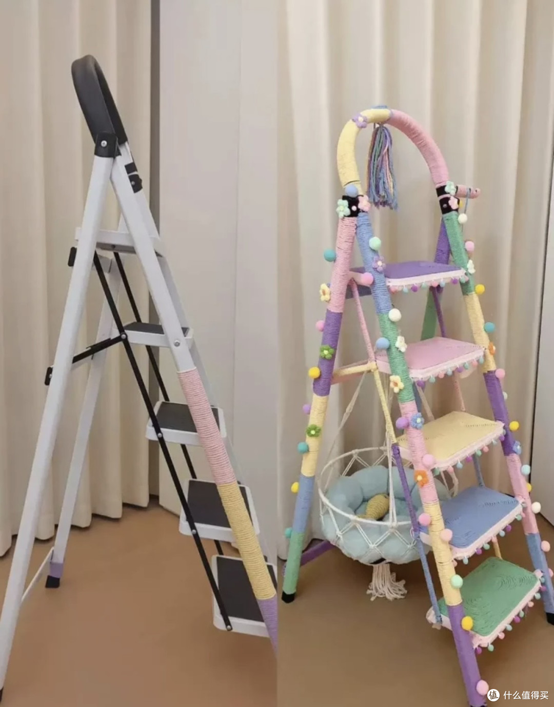 双旦送猫咪多巴胺猫爬架手工diy