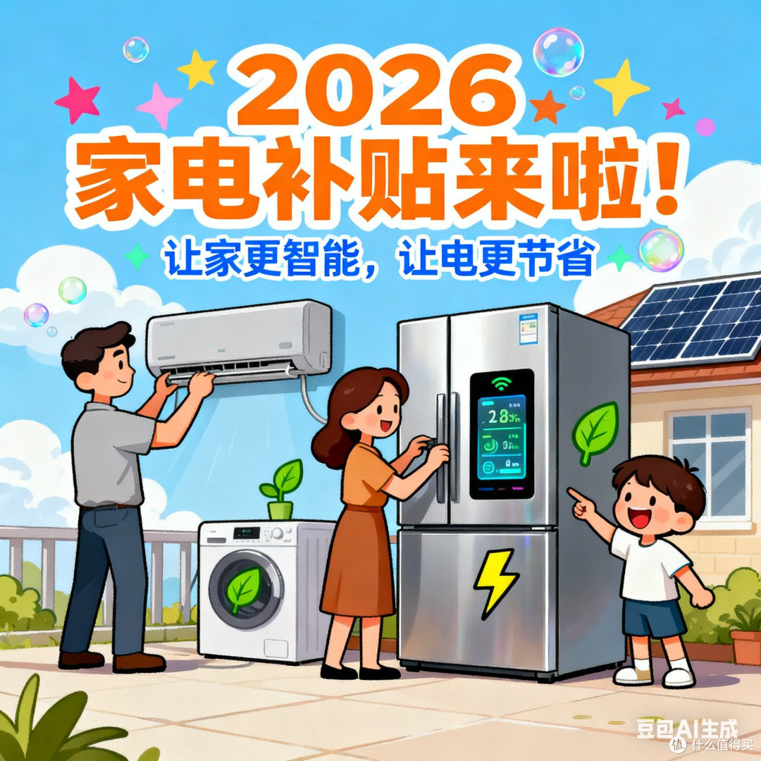 2026年家电补贴，让生活更智能更省电！