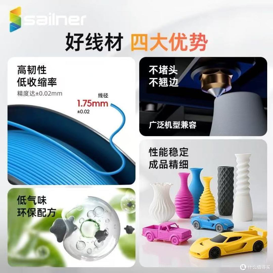 3D打印耗材封神!赛纳PETG才是新手老手通吃的全能王✨
