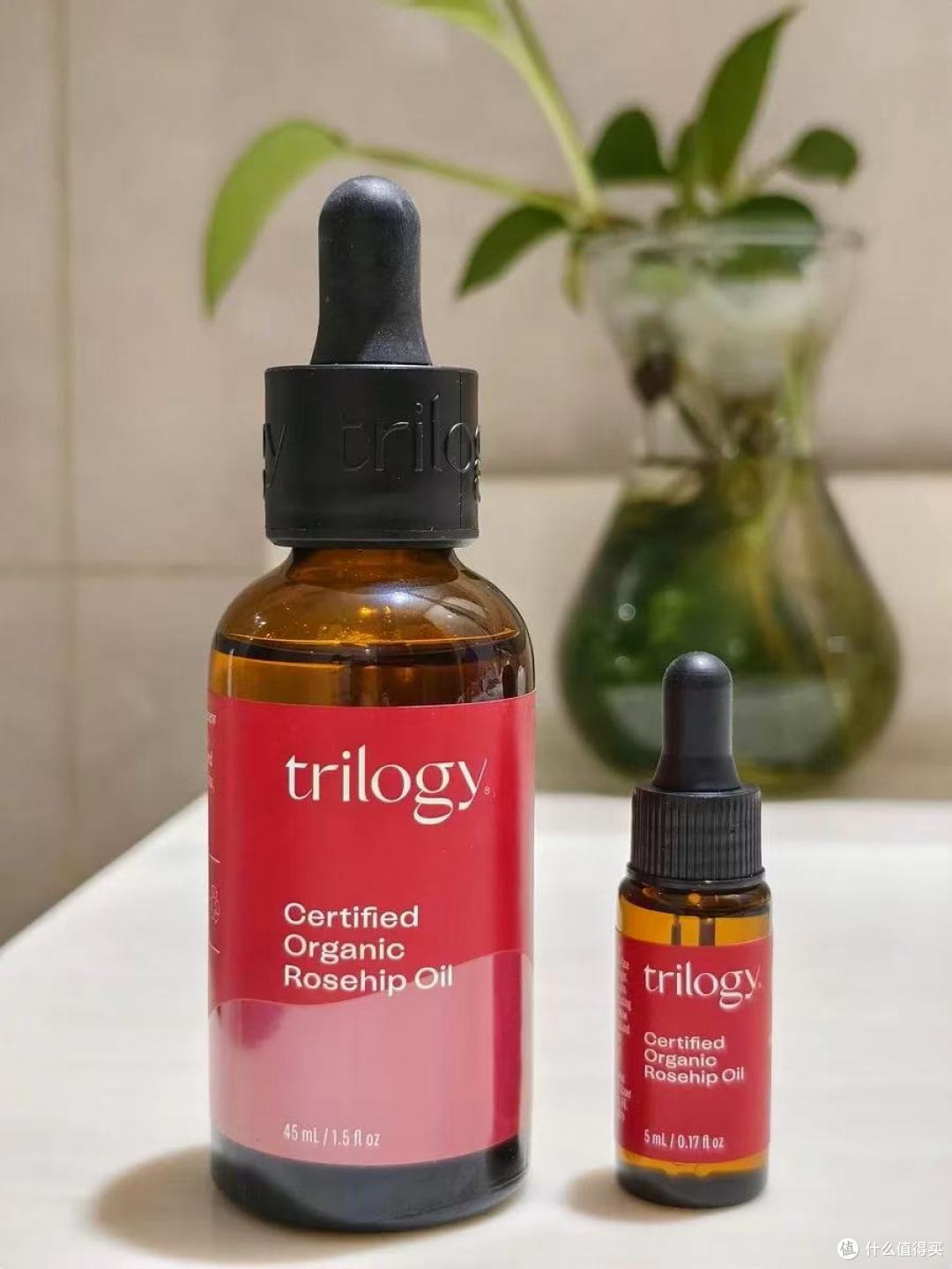 💧干敏皮救星!trilogy玫瑰果油45ml深层修护,养出透亮水光肌