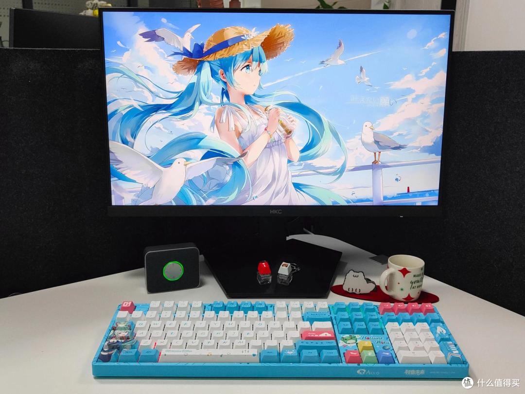 初音粉的恩物！Akko 5108B 初音未来联名款键盘，宿舍办公都适配