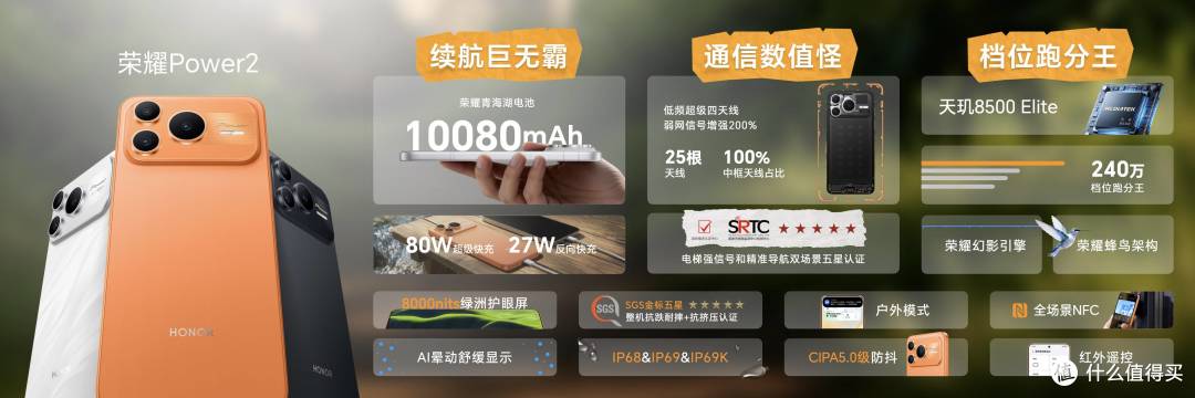 续航通信双破局 荣耀Power2以四大越级能力领跑户外手机赛道