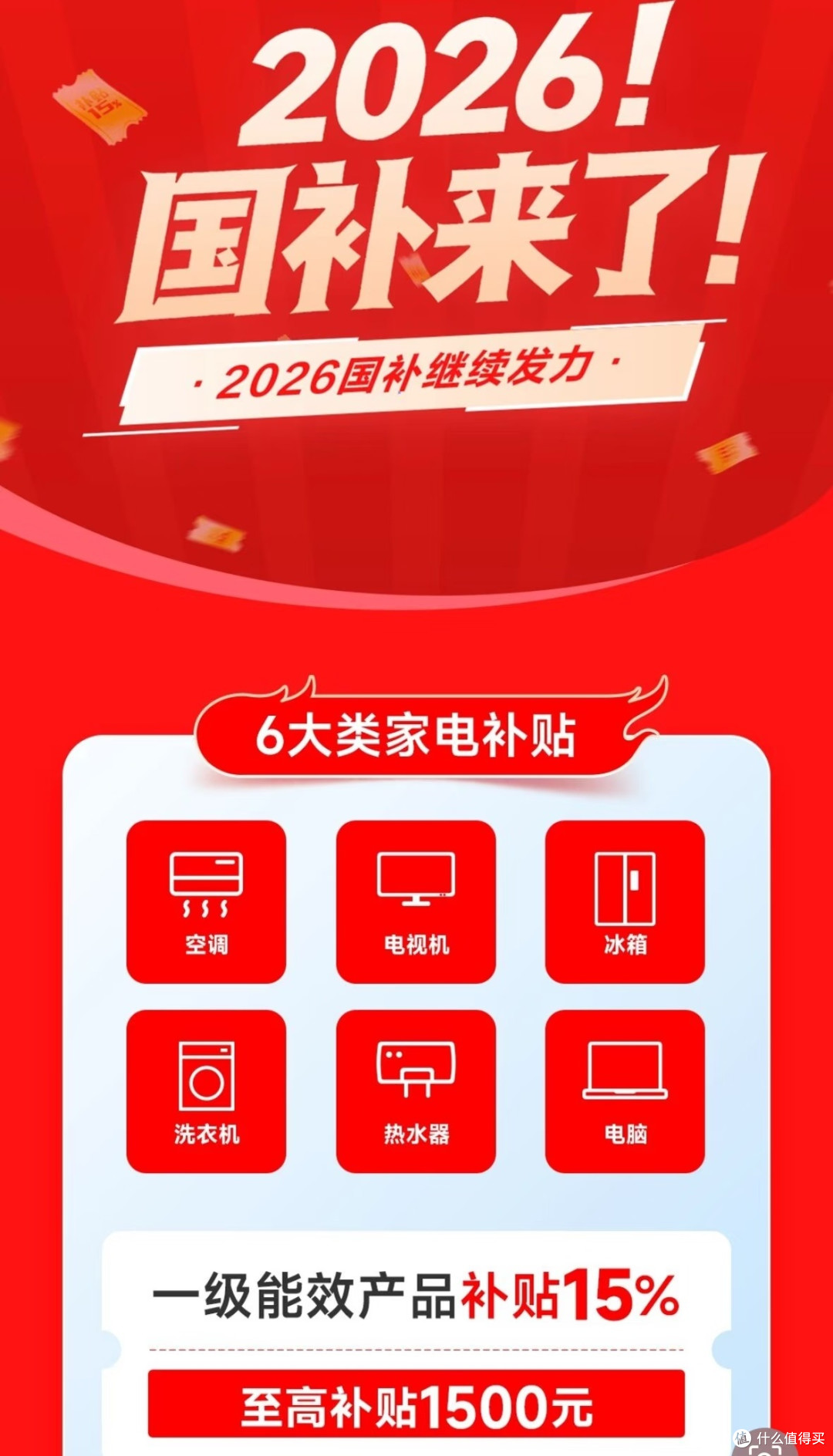 2026家电国补新规指南:1级能效是关键,这样领补贴不踩坑