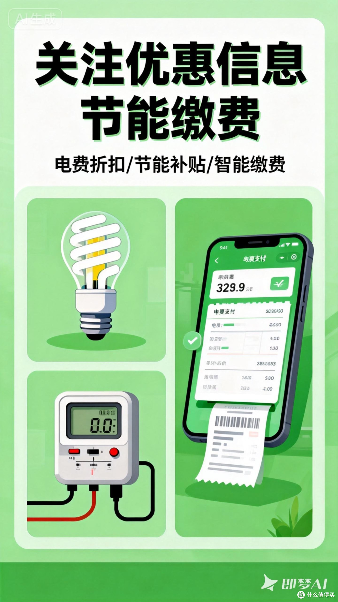关注优惠信息节能缴费