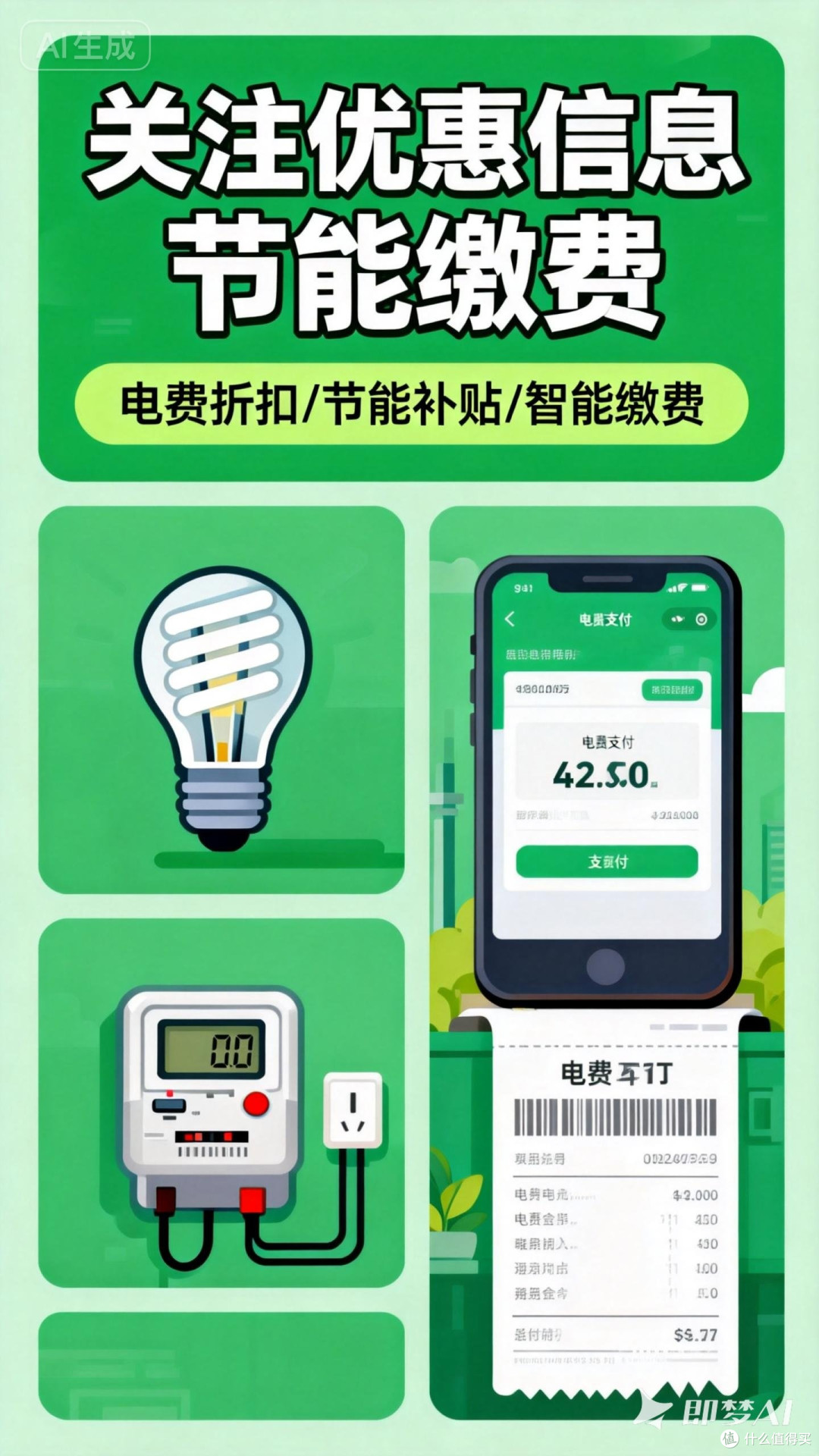 关注优惠信息节能缴费