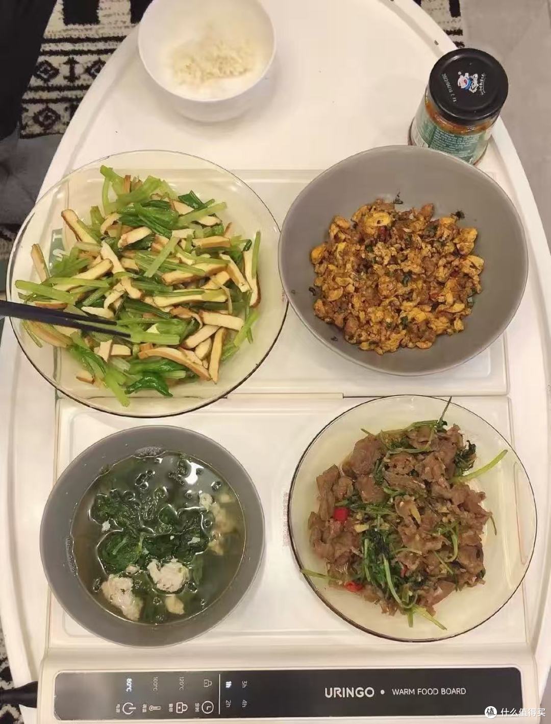 救命!小熊折叠暖菜板让我家冬天告别冷饭冷菜🍲