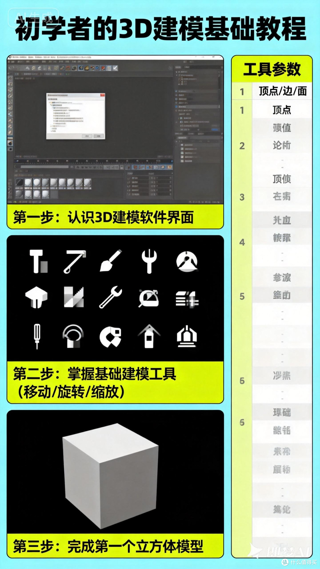 初学者的3D建模基础教程