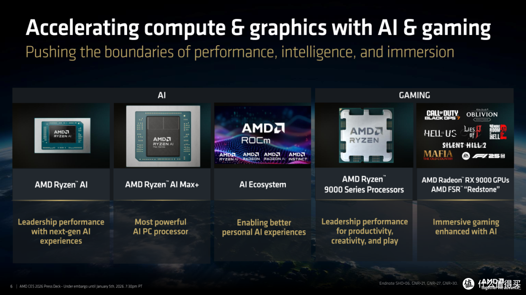 不断进化!AMD 正式推出 9850X3D 以及 FSR 4 Redstone 技术