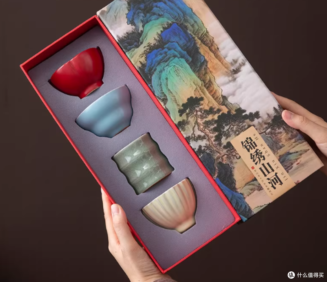 救命!这敦煌风茶具礼盒,送新人/乔迁太有面了✨