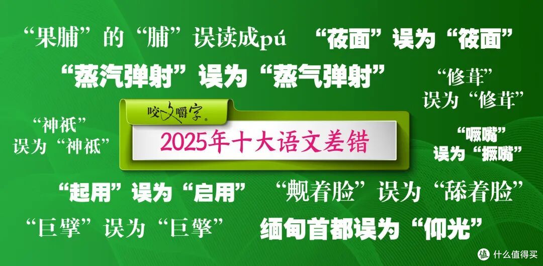 2025年十大语文差错-《咬文嚼字》编辑部