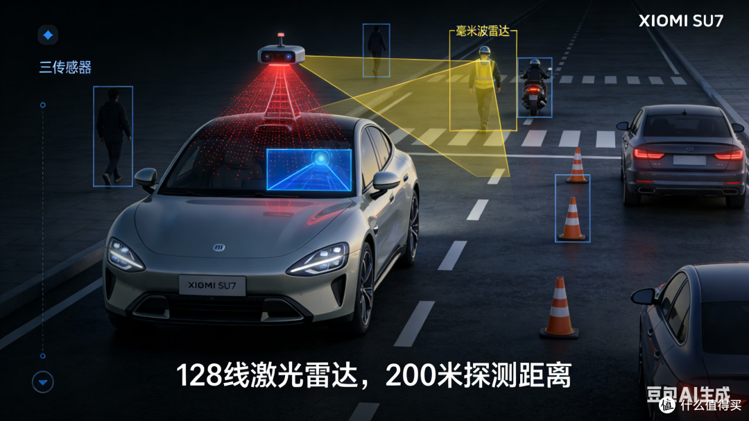全系标配激光雷达,小米SU7的城市NOA功能在日常通勤中好用吗?