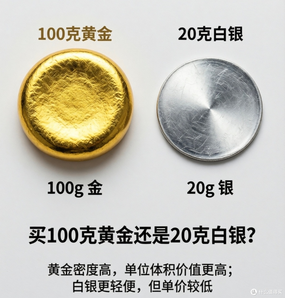 黄金100克与白银20克的投资选择_贵金属_什么值得买