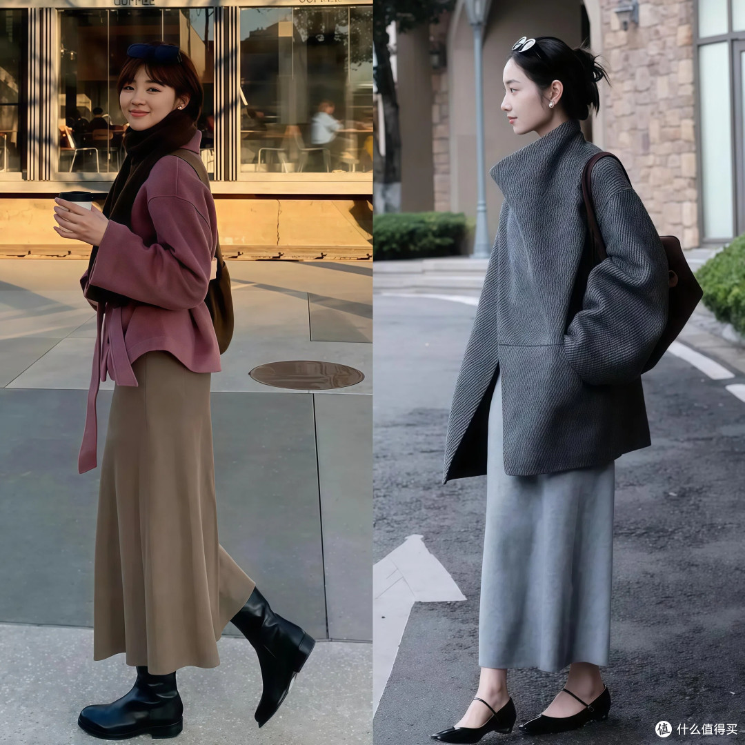在冬季大衣流行穿短不穿长,洋气显高有气质,适合小个子姐妹穿搭
