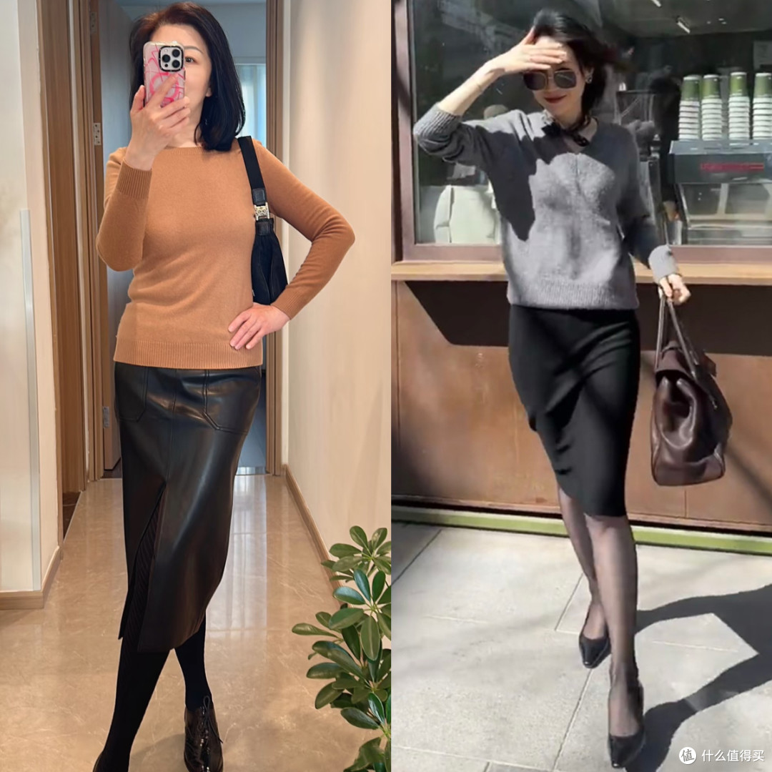 裙子配袜裤的大妈式穿搭,带偏多少中年女性?显得廉价还很土气!