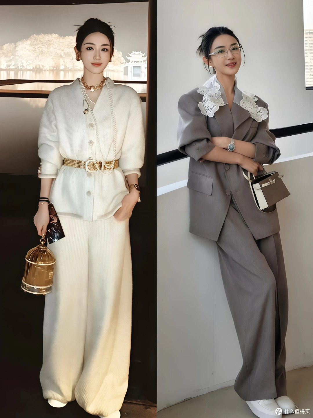 在冬季,姐妹们学薇娅这样打扮:不穿羽绒服,头发盘起、配饰时髦