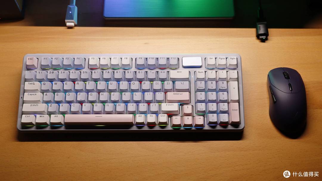 长续航无线电竞双雄:雷柏VT9 MAX鼠标与V700DIY-98机械键盘简评