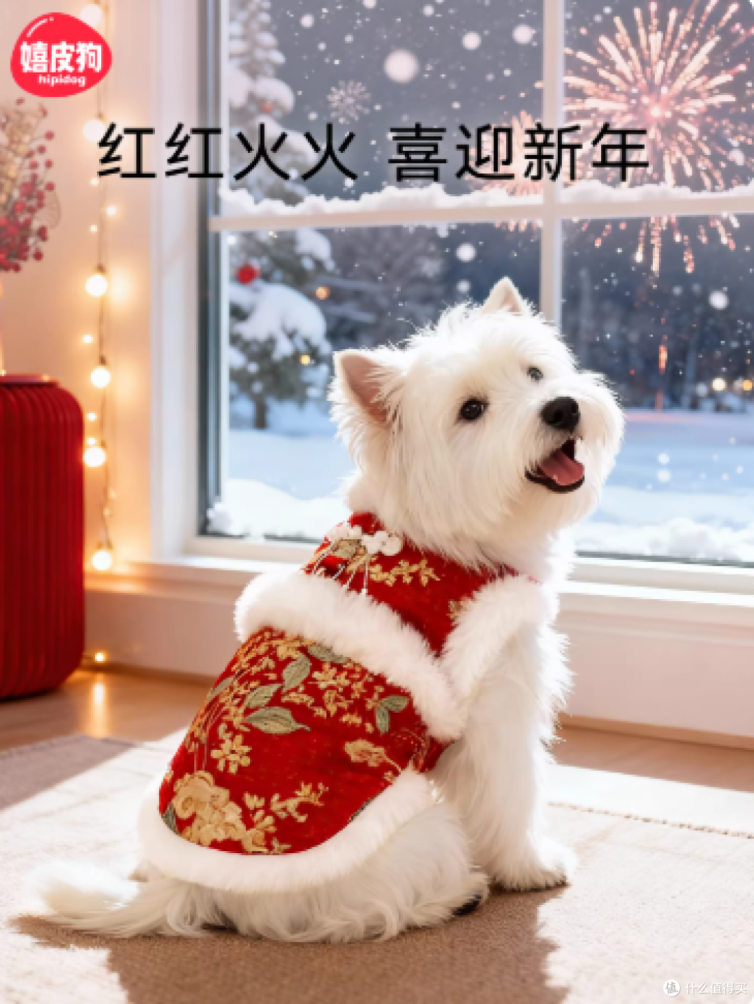 过年不光人要穿新衣,毛孩子也要红红火火迎新春!🐶🧧