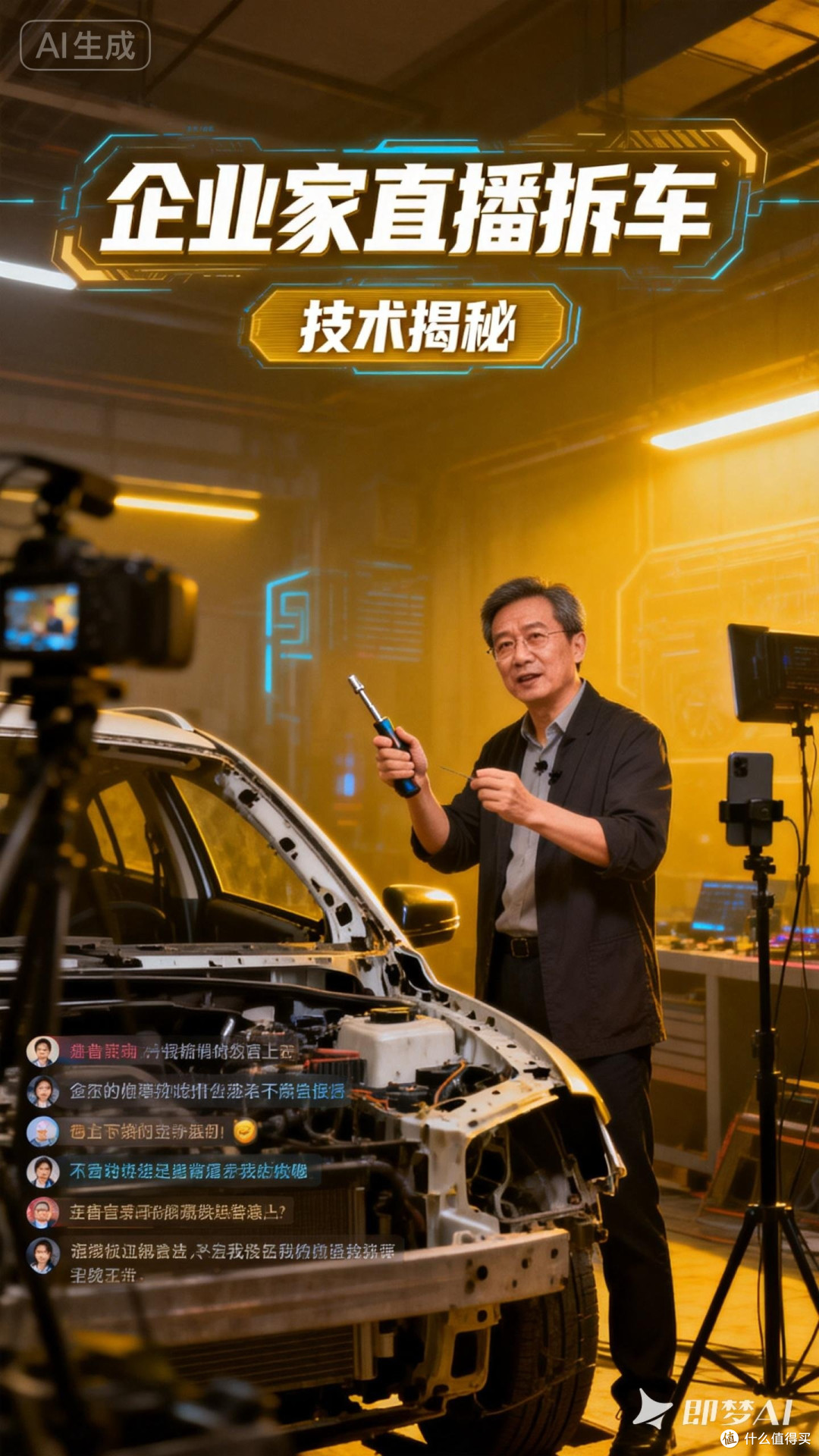 雷军直播拆车,太震撼了!