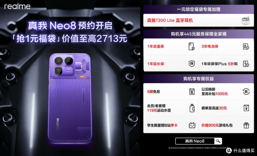 真我Neo8狠超上限 携手三星显示全球首发165Hz三星苍穹屏
