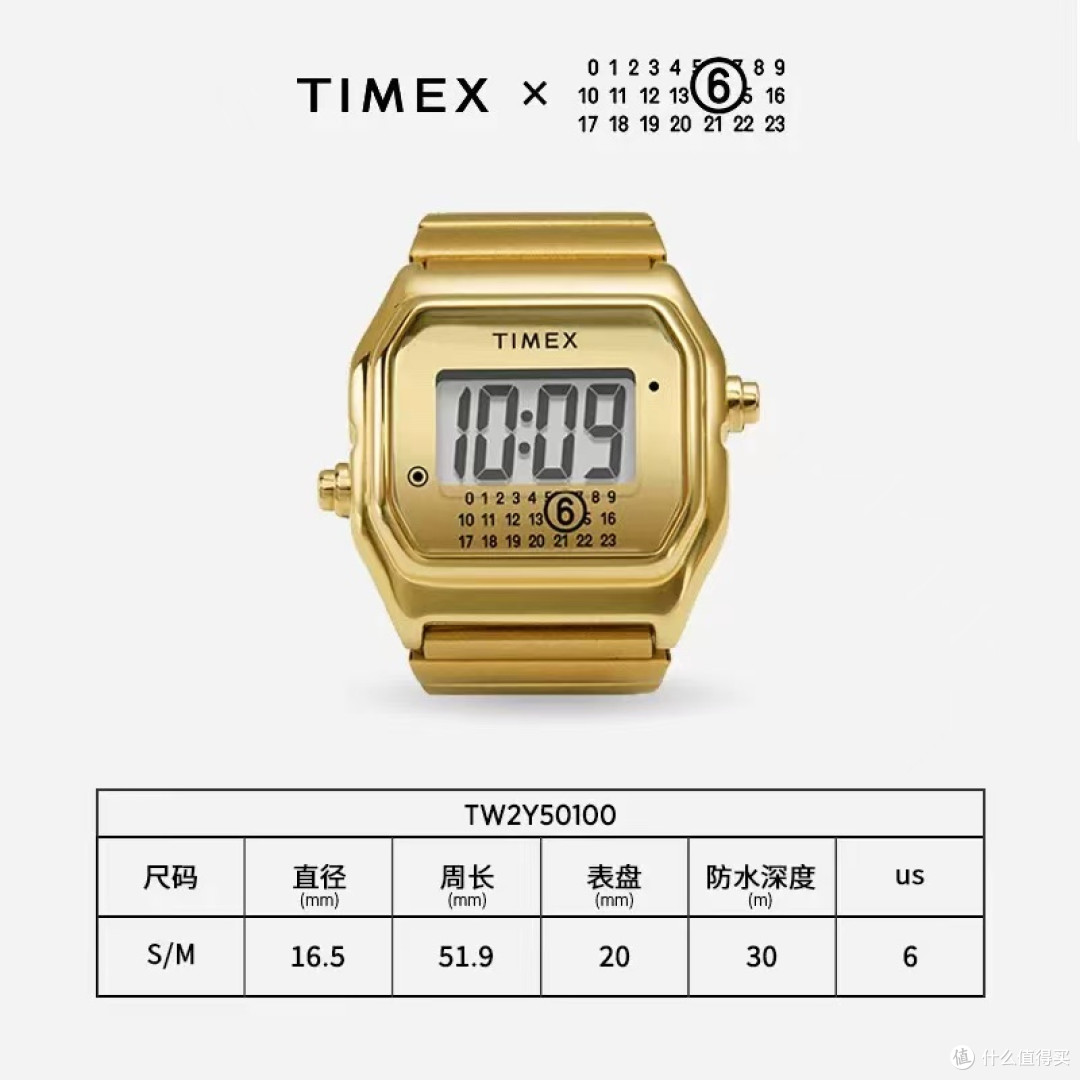 TIMEX×MM6联名戒指手表|把复古时间戴在指尖也太酷了!