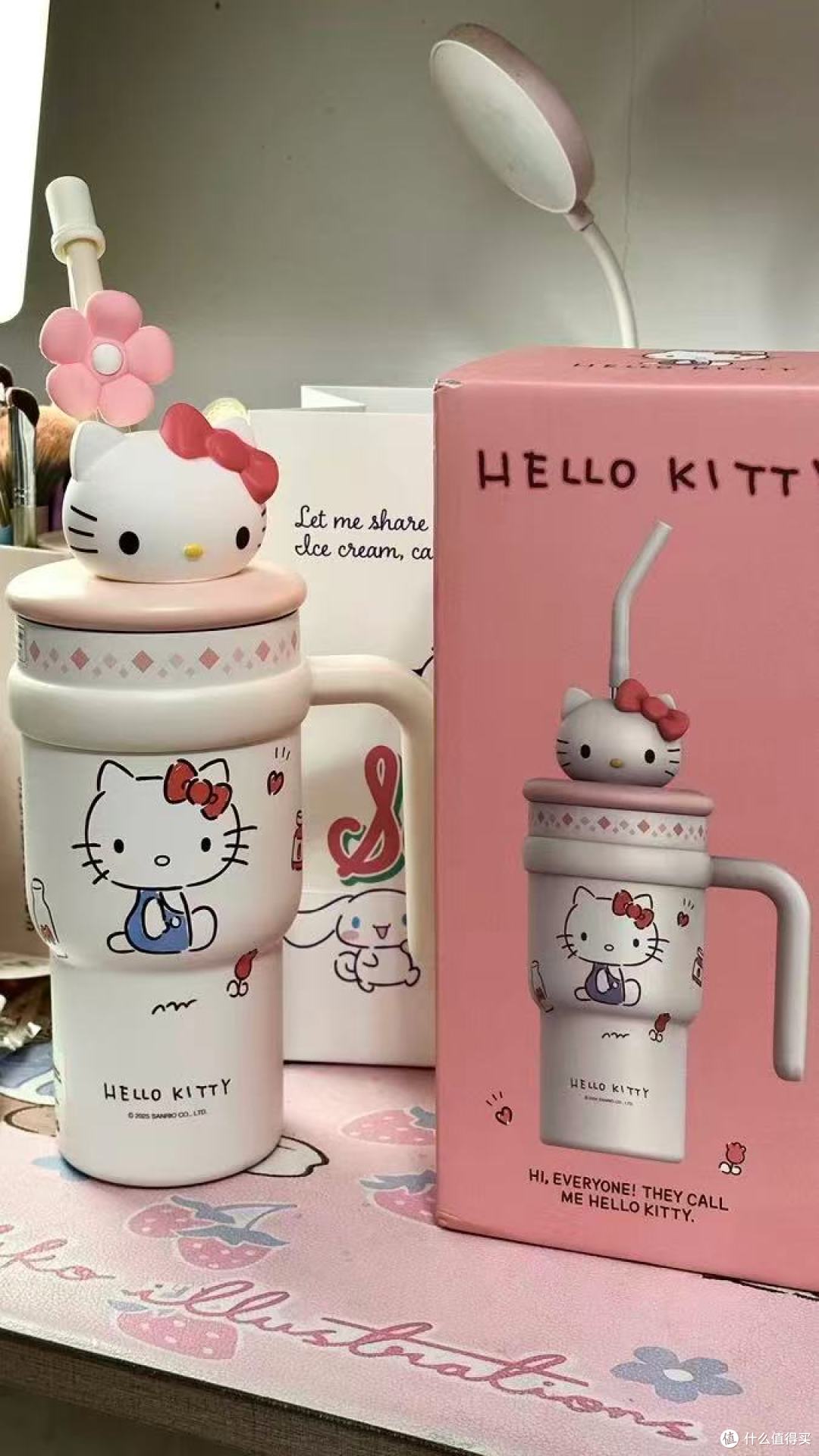 Hello Kitty巨无霸保温杯!喝水都变甜的少女心礼物✨